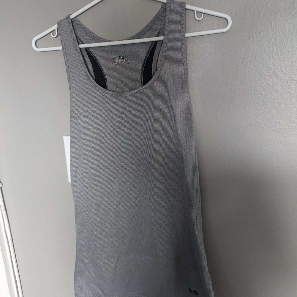 Grey Under Armour Racerback Tank Top